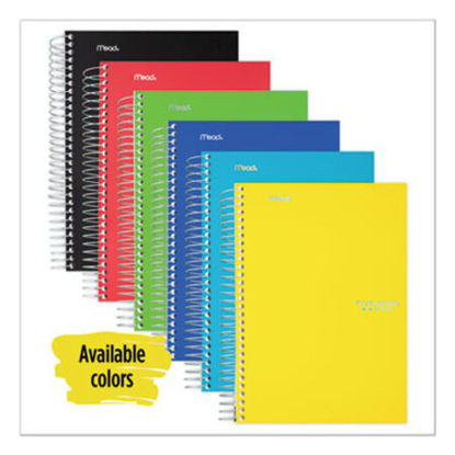 Picture of Wirebound Notebook, 2 Subjects, College Rule, Assorted Color Covers, 9.5 x 6.5, 100 SheetsMEA-06180