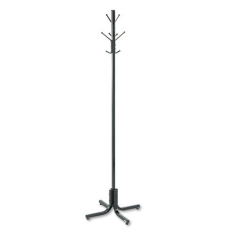 Picture of Metal Costumer, Four Ball-Tipped Double-Hooks, 21w x 21d x 70h, BlackSAF-4163BL