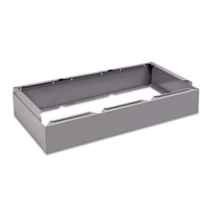Picture of Three Wide Closed Locker Base, 36w x 18d x 6h, Medium GrayTNN-CLB3618MG