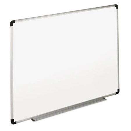 Picture of Dry Erase Board, Melamine, 72 x 48, White, Black/Gray Aluminum/Plastic FrameUNV-43725