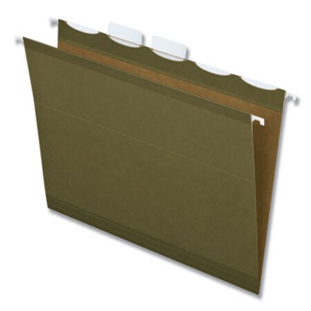 Picture of Ready-Tab Reinforced Hanging File Folders, Letter Size, 1/5-Cut Tab, Standard Green, 25/BoxPFX-42590