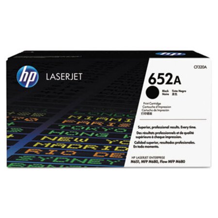 Picture of HP 652A, (CF320A) Black Original LaserJet Toner CartridgeHEW-CF320A