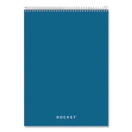 Picture of Docket Ruled Wirebound Pad with Cover, 1 Subject, Wide/Legal Rule, Blue Cover, 8.5 x 11.75, 70 SheetsTOP-63631