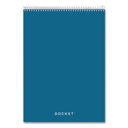Picture of Docket Ruled Wirebound Pad with Cover, 1 Subject, Wide/Legal Rule, Blue Cover, 8.5 x 11.75, 70 SheetsTOP-63631