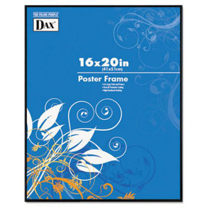Picture of Coloredge Poster Frame, Clear Plastic Window, 16 x 20, BlackDAX-N16016BT