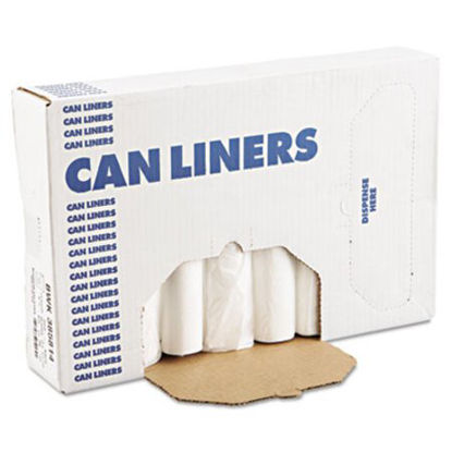 Picture of High-Density Can Liners, 60 gal, 11 microns, 38" x 58", Natural, 200/CartonBWK-385814
