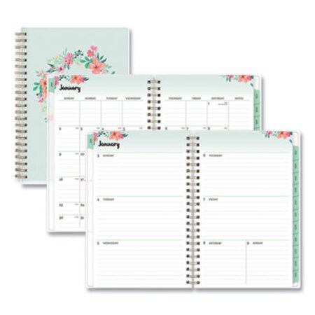 Picture of Frosted Weekly/Monthly Planner, 9 x 7, Laurel, 2022BLS-135895