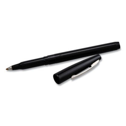 Picture of Rolling Writer Roller Ball Pen, Stick, Medium 0.8 mm, Black Ink, Black Barrel, DozenPEN-R100A
