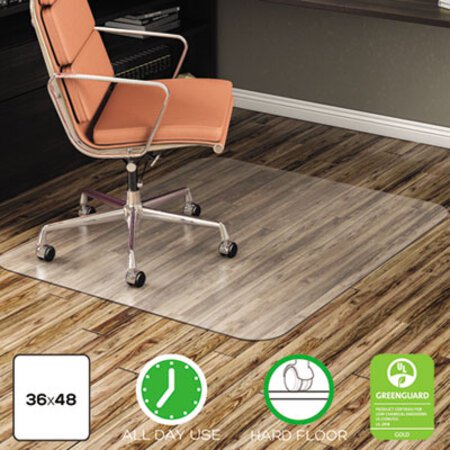 Picture of EconoMat All Day Use Chair Mat for Hard Floors, 36 x 48, Rectangular, ClearDEF-CM2E142