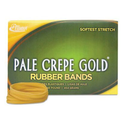 Picture of Pale Crepe Gold Rubber Bands, Size 32, 0.04" Gauge, Crepe, 1 lb Box, 1,100/BoxALL-20325