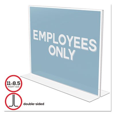 Picture of Classic Image Double-Sided Sign Holder, 11 x 8 1/2 Insert, ClearDEF-69301