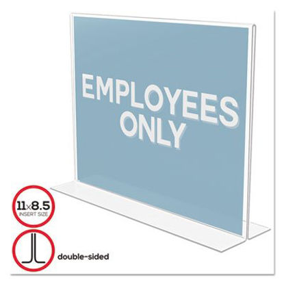 Picture of Classic Image Double-Sided Sign Holder, 11 x 8 1/2 Insert, ClearDEF-69301