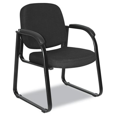 Picture of Alera Genaro Series Half-Back Sled Base Guest Chair, 25" x 24.80" x 33.66", BlackALE-RL43C11
