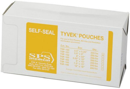 Picture of Sterilization Pouch Tyvek® Ethylene Oxide (EO) Gas / Gas Plasma 3-1/2 X 5-1/4 Inch Transparent Self Seal Tyvek® MaterialTSP-180