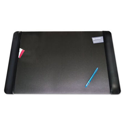 Picture of Executive Desk Pad with Antimicrobial Protection, Leather-Like Side Panels, 36 x 20, BlackAOP-413861