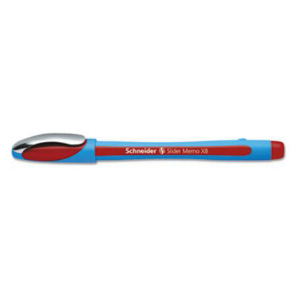 Picture of Slider Memo XB Ballpoint Pen, Stick, Extra-Bold 1.4 mm, Red Ink, Blue/Red Barrel, 10/BoxRED-150202