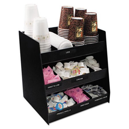 Picture of Vertical Condiment Organizer, 14 1/2w x 11 3/4d x 15h, BlackVRT-VFC1515