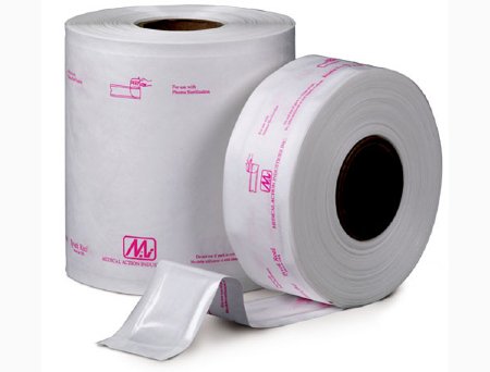 Picture of Sterilization Roll Tyvek® Ethylene Oxide (EO) Gas / Steam 6 Inch X 200 Foot Transparent / White Heat Seal Tyvek® Material675