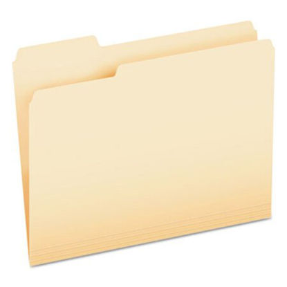 Picture of CutLess File Folders, 1/3-Cut Tabs, Letter Size, Manila, 100/BoxPFX-48420