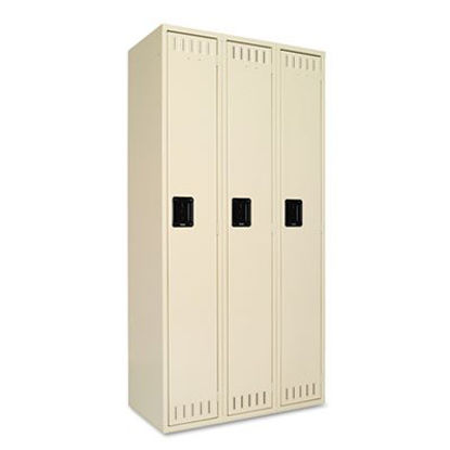 Picture of Single Tier Locker, Three Units36w x 18d x 72h, SandTNN-STS121872CSD