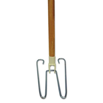 Picture of Wedge Dust Mop Head Frame/Natural Wood Handle, 15/16" Dia. x 48" LongBWK-1492