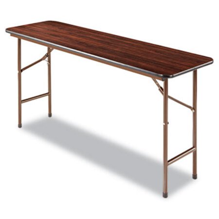 Picture of Wood Folding Table, Rectangular, 59 7/8w x 17 3/4d x 29 1/8h, MahoganyALE-FT726018MY