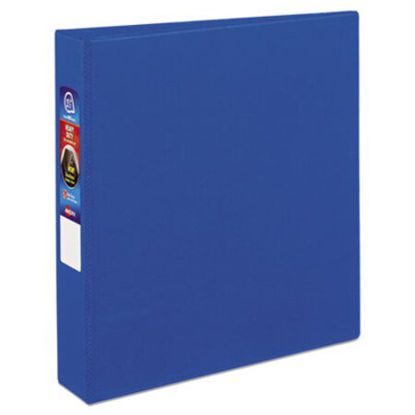 Picture of Heavy-Duty Non-View Binder with DuraHinge and One Touch EZD Rings, 3 Rings, 1.5" Capacity, 11 x 8.5, BlueAVE-79885