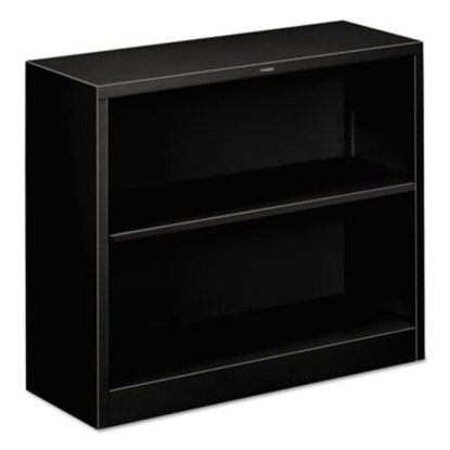 Picture of Metal Bookcase, Two-Shelf, 34-1/2w x 12-5/8d x 29h, BlackHON-S30ABCP