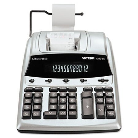Picture of 1240-3A Antimicrobial Printing Calculator, Black/Red Print, 4.5 Lines/SecVCT-12403A