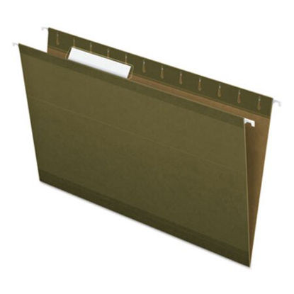 Picture of Reinforced Hanging File Folders, Legal Size, 1/3-Cut Tab, Standard Green, 25/BoxPFX-415313