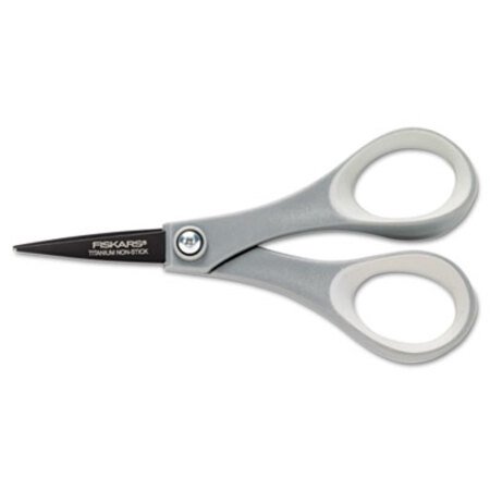 Picture of Performance Non-Stick Titanium Softgrip Scissors, Pointed Tip, 5" Long, 1.6" Cut Length, Gray Straight HandleFSK-1541101016