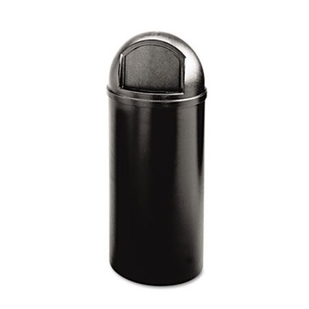 Picture of Marshal Classic Container, Round, Polyethylene, 25 gal, BlackRCP-817088BK