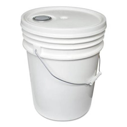 Picture of Utility Bucket w/Lid, Polyethylene, 5gal, WhiteIMP-5515