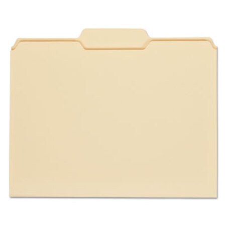 Picture of Top Tab Manila File Folders, 1/3-Cut Tabs, Center Position, Letter Size, 11 pt. Manila, 100/BoxUNV-12122