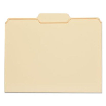Picture of Top Tab Manila File Folders, 1/3-Cut Tabs, Center Position, Letter Size, 11 pt. Manila, 100/BoxUNV-12122