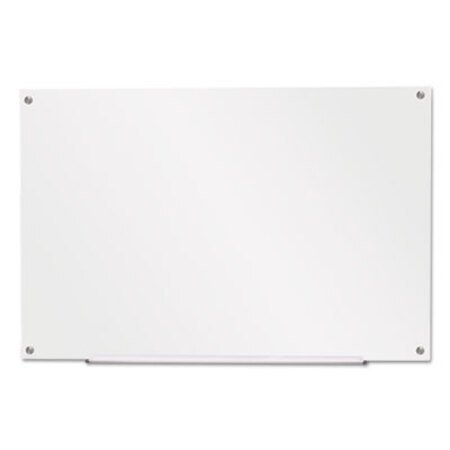 Picture of Frameless Glass Marker Board, 36" x 24", WhiteUNV-43232
