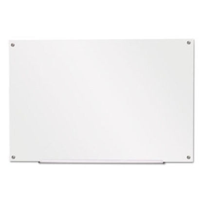 Picture of Frameless Glass Marker Board, 36" x 24", WhiteUNV-43232