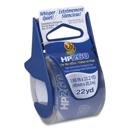 Picture of HP260 Packaging Tape with Dispenser, 1.5" Core, 1.88" x 22.2 yds, Clear, 6/PackDUC-280065