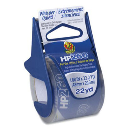 Picture of HP260 Packaging Tape with Dispenser, 1.5" Core, 1.88" x 22.2 yds, Clear, 6/PackDUC-280065