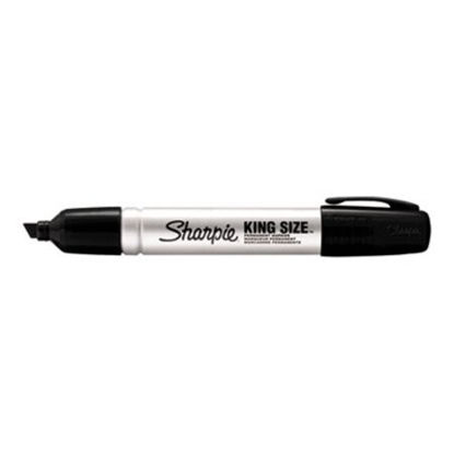 Picture of King Size Permanent Marker, Broad Chisel Tip, Black, DozenSAN-15001