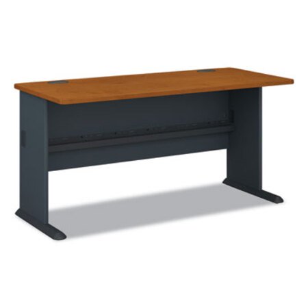 Picture of Series C Collection Bow Front Desk, 71.13" x 36.13" x 29.88", Natural Cherry/Graphite GrayBSH-WC72446