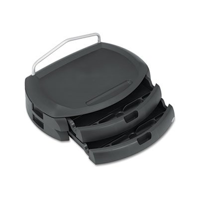 Picture of LCD Monitor Stand, 18" x 12.5" x 5", Black, Supports 35 lbsKTK-MS200B