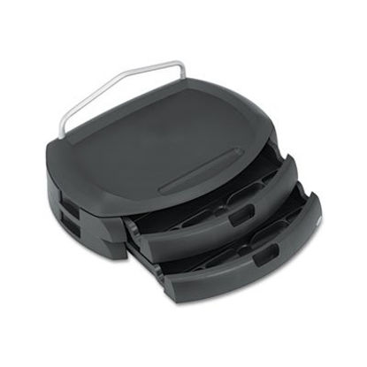 Picture of LCD Monitor Stand, 18" x 12.5" x 5", Black, Supports 35 lbsKTK-MS200B