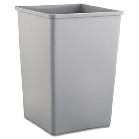 Picture of Untouchable Square Waste Receptacle, Plastic, 35 gal, GrayRCP-3958GRA