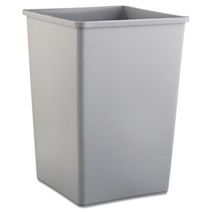 Picture of Untouchable Square Waste Receptacle, Plastic, 35 gal, GrayRCP-3958GRA