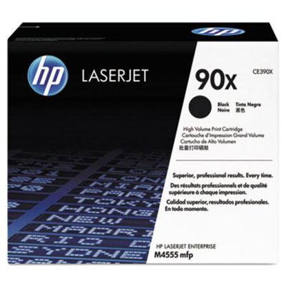Picture of HP 90X, (CE390X) High-Yield Black Original LaserJet Toner CartridgeHEW-CE390X
