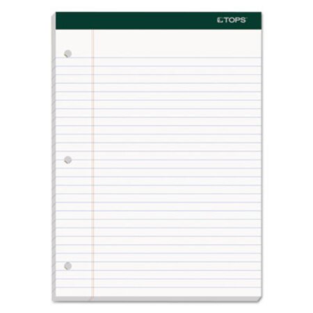 Picture of Double Docket Ruled Pads, Wide/Legal Rule, 8.5 x 11.75, White, 100 Sheets, 6/PackTOP-63437