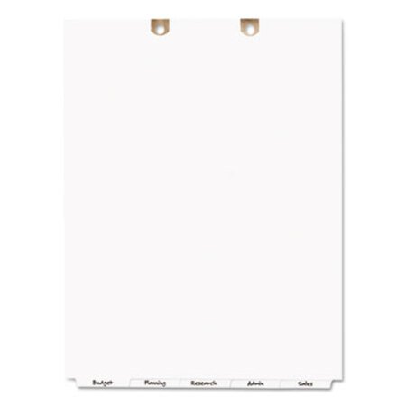 Picture of Write and Erase Tab Dividers for Classification Folders, Bottom Tab, 5-Tab, LetterAVE-13164