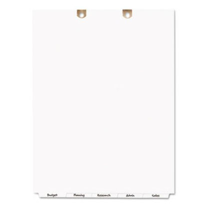 Picture of Write and Erase Tab Dividers for Classification Folders, Bottom Tab, 5-Tab, LetterAVE-13164
