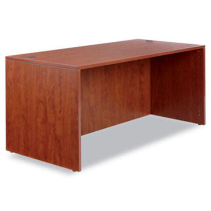 Picture of Alera Valencia Series Straight Front Desk Shell, 65" x 29.5" x 29.63", Medium CherryALE-VA216630MC